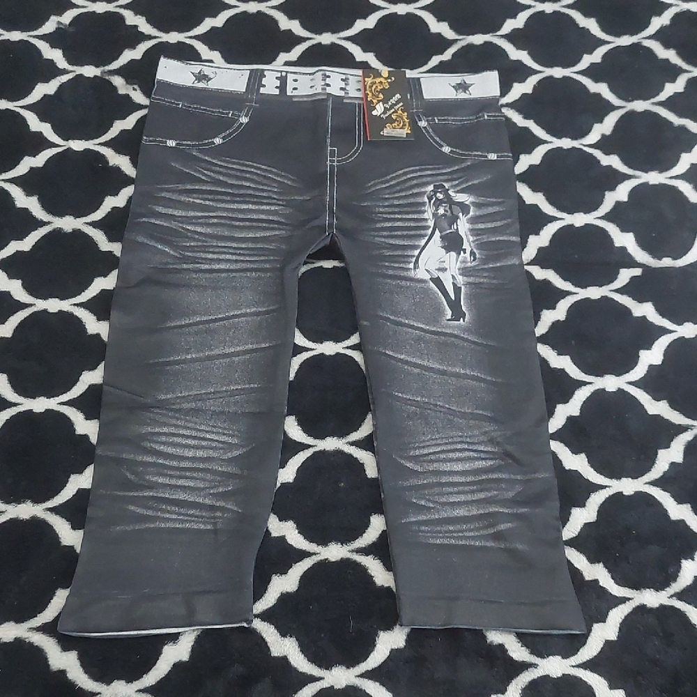 shein capri leggings‎ medium/large